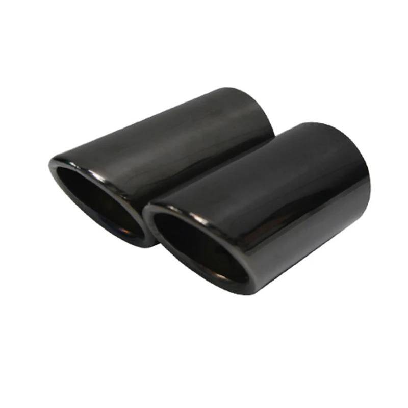 Endrohrblenden Autozubehör Für Golf 1.4T Für Golf 6 Für Golf 7 Für Tiguan Für Passat X1 Für Lavida Auspuffendrohr Endrohr Auto Auspuffblende(Black 2PC) von YSQIFBABD