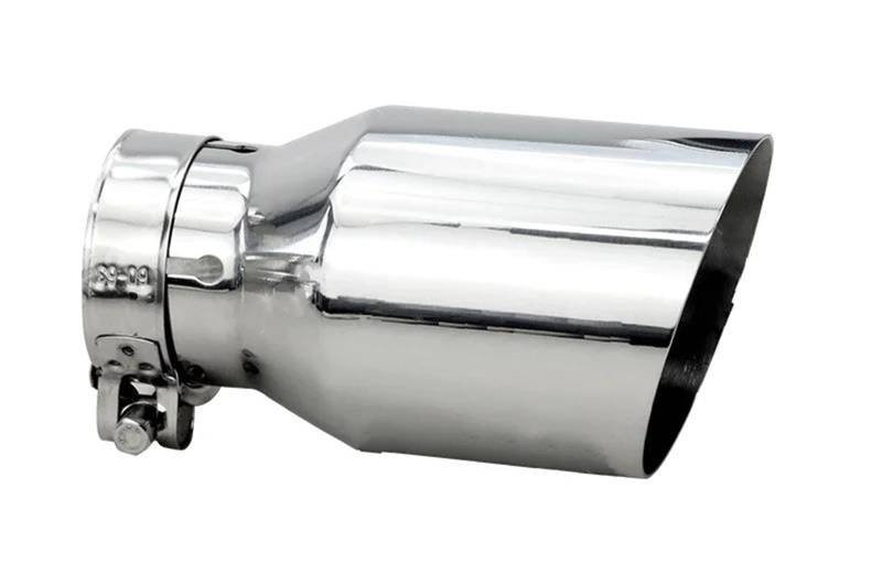 Endrohrblenden Autozubehör-Modifikation 1 STÜCKE Auspuff Endrohr Edelstahl Universal-Automobil-Auspuffrohr Schalldämpfer Auto Auspuffblende(IN51-OUT101mm) von YSQIFBABD