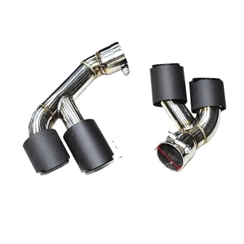 Endrohrblenden Carbon Fiber Auspuffblende Für F15 X5M 28i Schalldämpfer Spitze Quad Tipps Auspuffanlage Edelstahl Autodüse Auto Auspuffblende(Carbon B) von YSQIFBABD