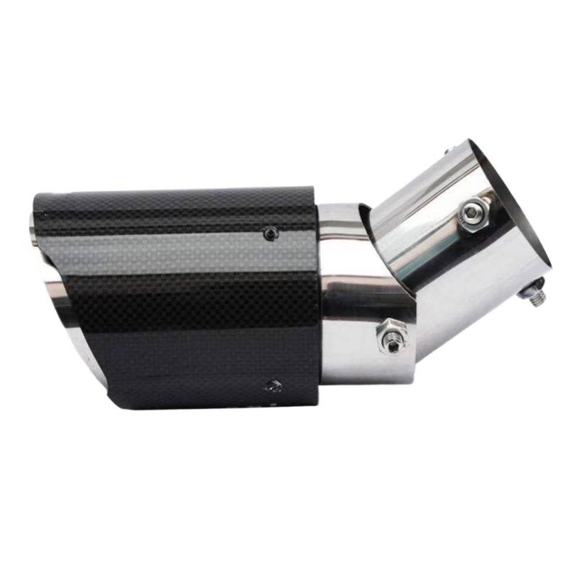 Endrohrblenden Carbon Fiber Tail Throat Downward Bend Multi-directional Adjustable Bend Tail Throat Automobile Exhaust Endrohr Auto Auspuffblende(63mm-89mm2) von YSQIFBABD