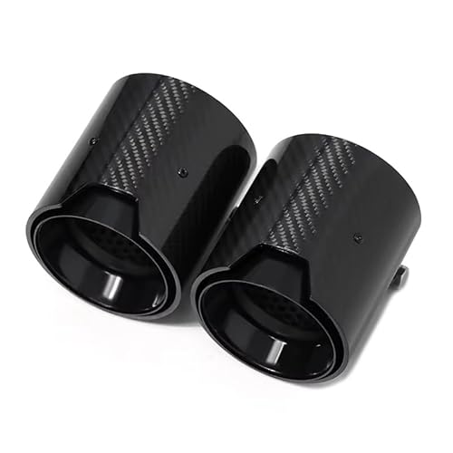 Endrohrblenden Direktstecker-Auspuffblende Für 4er-Reihe G22 G23 G26 Polierte Auspuffblenden Düsen-Endrohr Auto Auspuffblende(Schwarz) von YSQIFBABD