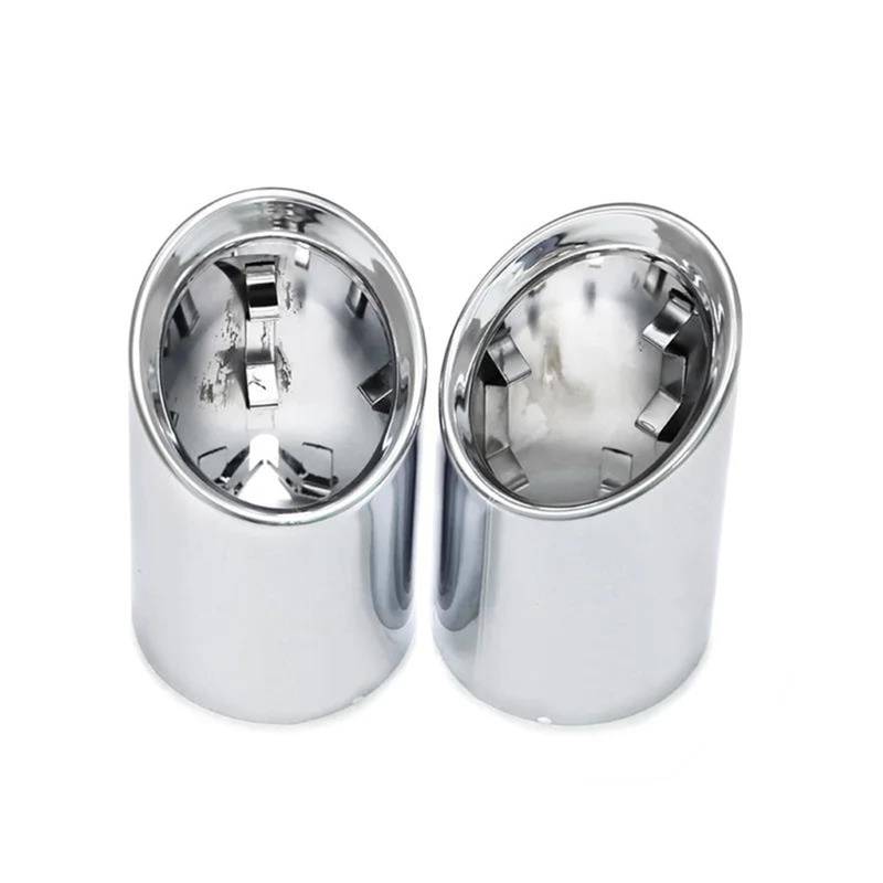 Endrohrblenden Edelstahl Auspuff Endrohr Abdeckung Für 4 Serie G22 G26 420i 430i 3 Serie G20 G21 320i 330i Abgas System Abdeckung Auto Auspuffblende(Silber) von YSQIFBABD