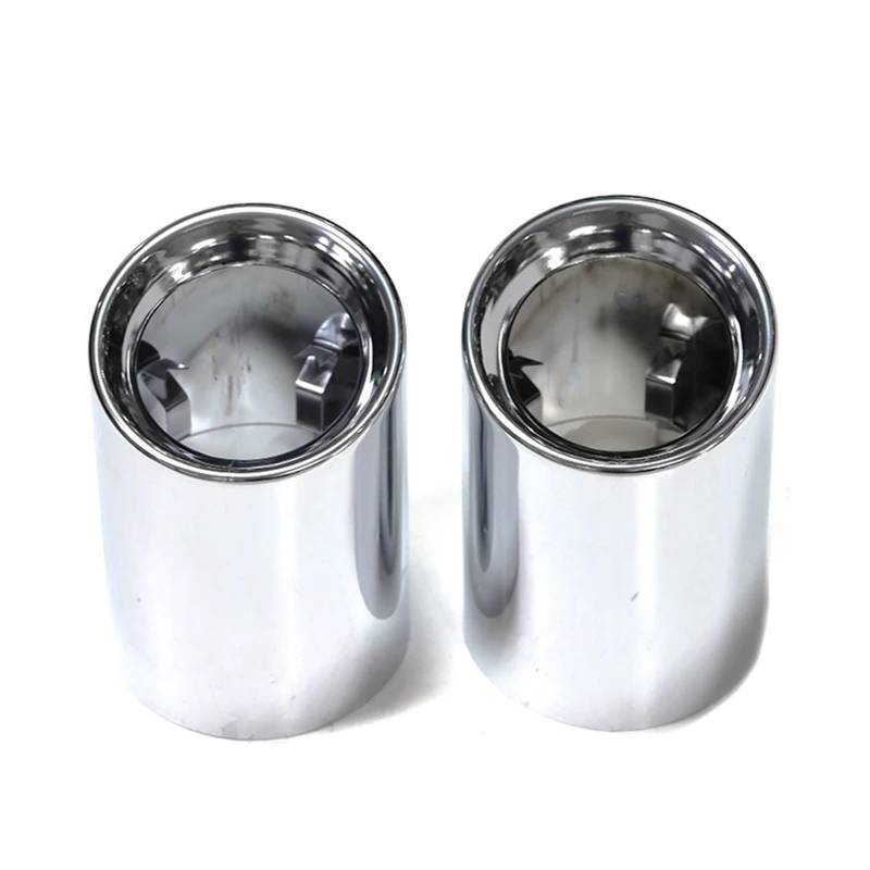 Endrohrblenden Edelstahl-Auspuffdüse Rundes Endrohr Dekorative Abdeckung Schalldämpfer Für X3 G01 X4 G02 2019 2020 2021 2022 Auto Auspuffblende(Silber) von YSQIFBABD