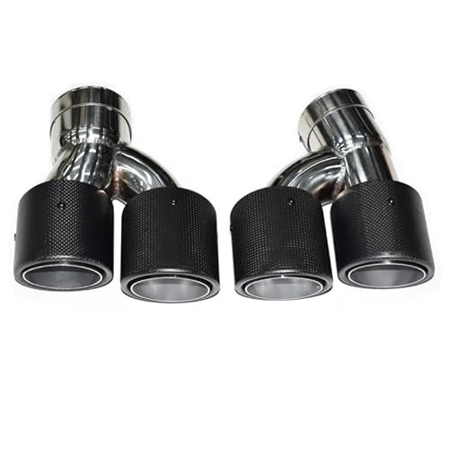Endrohrblenden Endrohr Für 5 Series G30 G31 2018 2019 2020 2023 Auspuffrohr Modifikation Quad Schalldämpfer Spitze Auspuff Kopf Auto Auspuffblende(Carbon 2) von YSQIFBABD