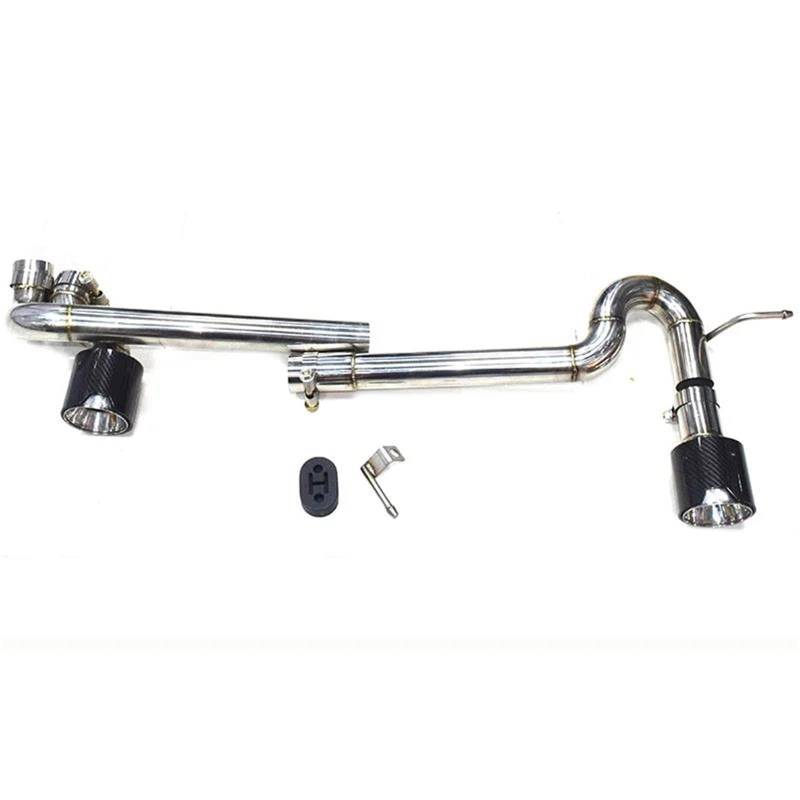 Endrohrblenden Für 3er 320i 325i 330i E90 E92 Auspuff Für MT Stoßstange Dual Exit Endrohr Schalldämpfer Auspuffanlage Auto Auspuffblende(Carbon B1) von YSQIFBABD