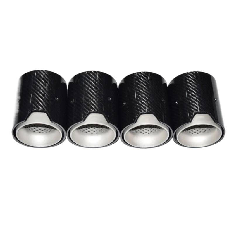 Endrohrblenden Für M2 Für M3 Für M4 F80 F82 F83 F84 F87 Carbon Fiber Endrohr Auspuff Endrohr Schalldämpfer Auspuffkopf Auto Auspuffblende(Black 4) von YSQIFBABD