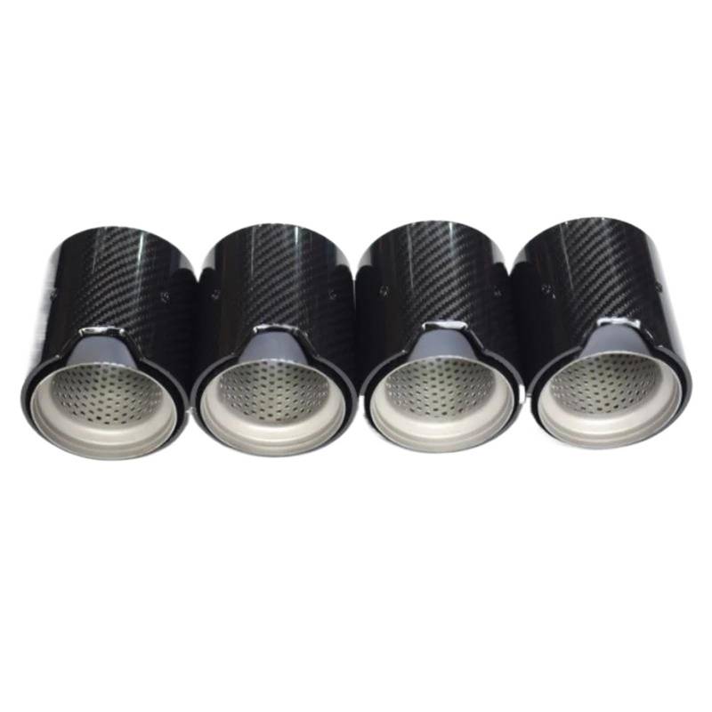 Endrohrblenden Für M2 Für M3 Für M4 F80 F82 F83 F84 F87 Carbon Fiber Endrohr Auspuff Endrohr Schalldämpfer Auspuffkopf Auto Auspuffblende(Black 5) von YSQIFBABD