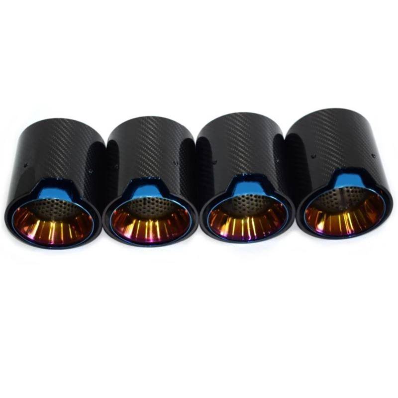 Endrohrblenden Geeignet Für M2 Für M3 Für M4 G80 G81 G82 G83 G87 Carbon-Faser-Endrohr Auspuffrohr Schalldämpfer Spitze Düse Auspuffkopf Auto Auspuffblende(Carbon 3) von YSQIFBABD