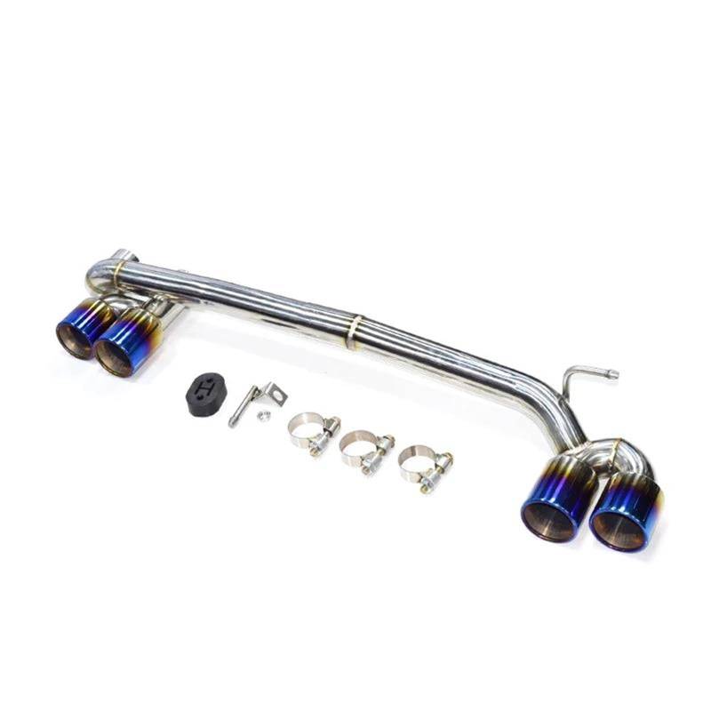 Endrohrblenden Quad 304 Edelstahl Auto Auspuffblende Für F30 F31 320i 330i B48 Auspuffanlage Düse Schalldämpfer Spitze Taipipe Auto Auspuffblende(Blue 48mm) von YSQIFBABD