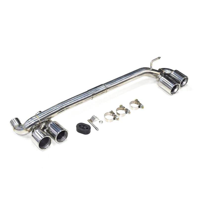 Endrohrblenden Quad 304 Edelstahl Auto Auspuffblende Für F30 F31 320i 330i B48 Auspuffanlage Düse Schalldämpfer Spitze Taipipe Auto Auspuffblende(Silver 48mm) von YSQIFBABD
