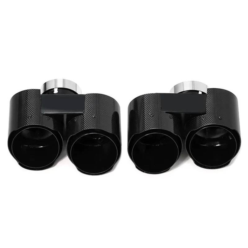 Endrohrblenden Quad-Auspuffblende Aus Kohlefaser Für G20 G21 330i 330d 320d Schalldämpfer Aus Edelstahl Mit Doppelauslass Auspuffanlage Endrohr Auto Auspuffblende(B Carbon 1) von YSQIFBABD