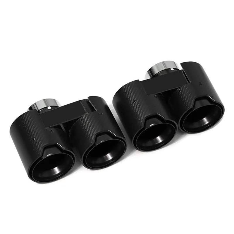 Endrohrblenden Quad-Auspuffblende Aus Kohlefaser Für G20 G21 330i 330d 320d Schalldämpfer Aus Edelstahl Mit Doppelauslass Auspuffanlage Endrohr Auto Auspuffblende(B Carbon 5) von YSQIFBABD