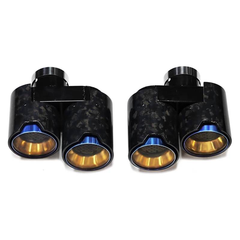 Endrohrblenden Quad Auspuffblende Für G20 G21 330i 330d 330e Schalldämpferblende Auspuffanlage Düse Auspuffrohr Endrohr Tuning Auto Auspuffblende(Carbon C) von YSQIFBABD