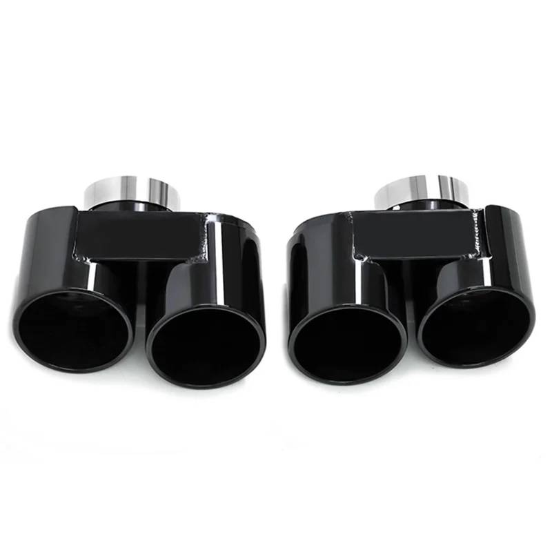 Endrohrblenden Quad Auspuffblende Für G22 G26 420i 430i 425i Schalldämpferblende Auspuffrohr Düse Auspuffanlage Endrohr Tuning Auto Auspuffblende(Black B) von YSQIFBABD