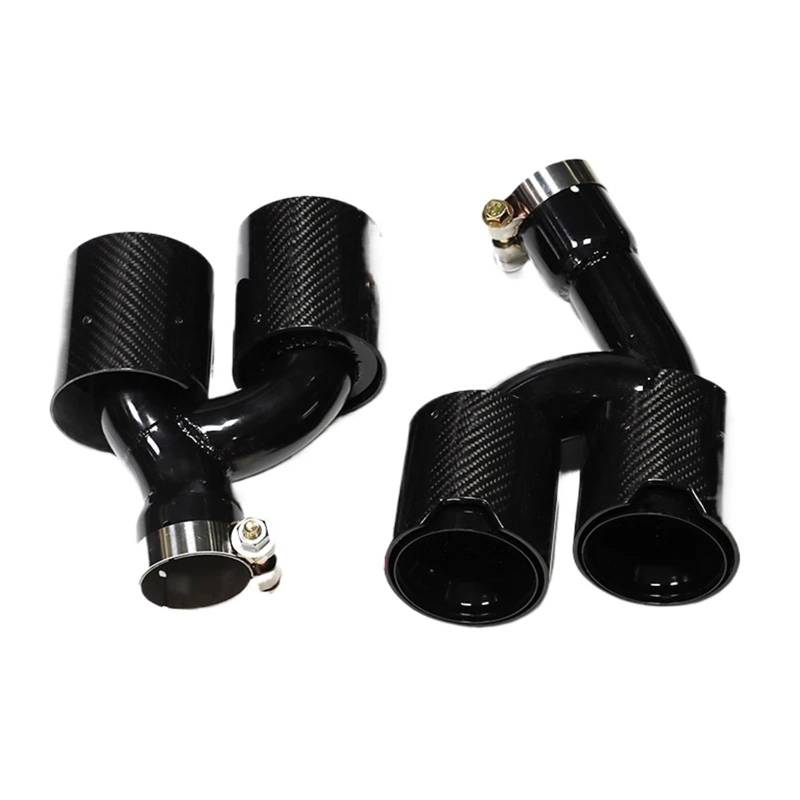 Endrohrblenden Quad Auto Auspuff Tipp Für G22 G23 G26 430i 425i 2021 + Schalldämpfer Spitze Auspuff System Endrohr Düse Auto Auspuffblende(C F D 51mm) von YSQIFBABD