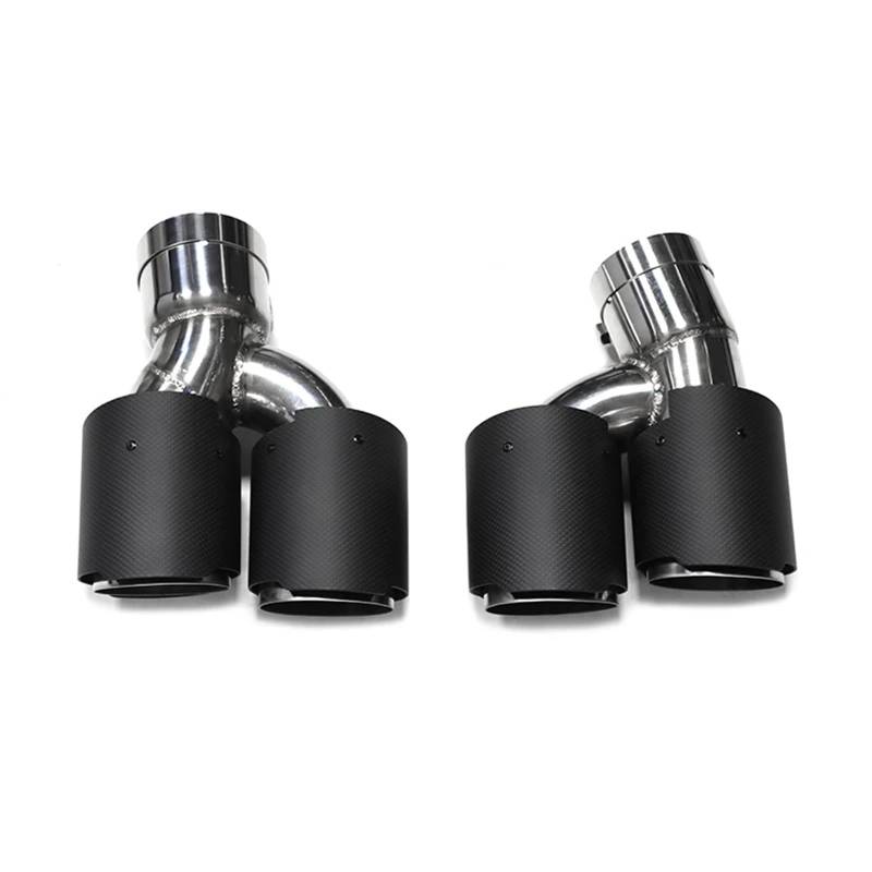 Endrohrblenden Quad-Auto-Auspuffblende Für G30 G31 535i 528i 530i 2018+ Für M5-Look Schalldämpferblende Düse Endrohr Auspuffanlage Spitzen Auto Auspuffblende(C F A) von YSQIFBABD