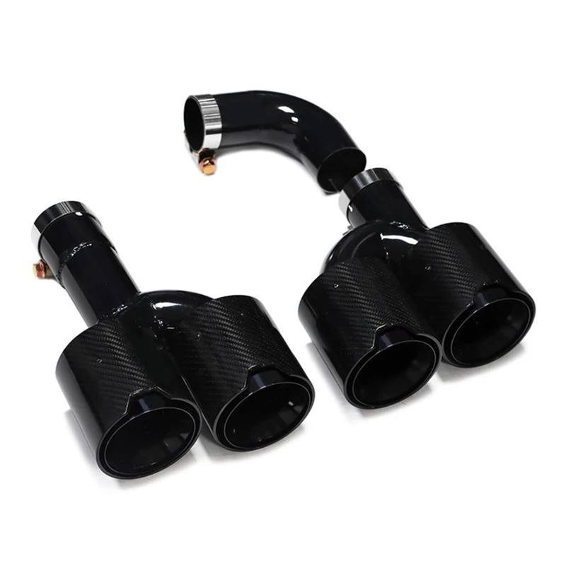 Endrohrblenden Quad-Auto-Auspuffblende Für X3 G01 X4 G02 2022+ Für X3M X4M Stoßstangen-Auspuffanlage Düsenschalldämpfer Spitze Endrohr Auto Auspuffblende(Carbon A) von YSQIFBABD