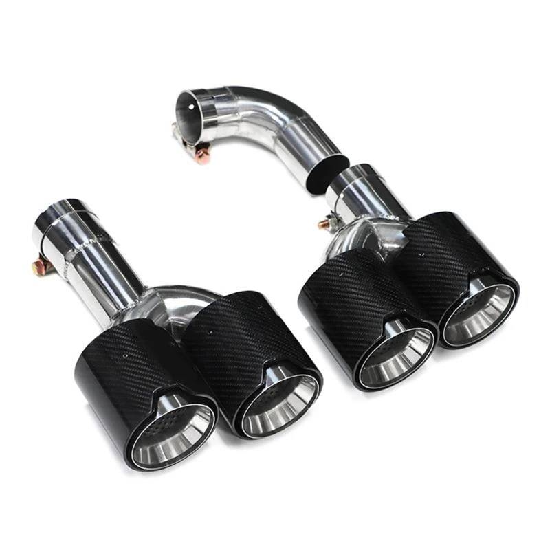 Endrohrblenden Quad-Auto-Auspuffblende Für X3 G01 X4 G02 2022+ Für X3M X4M Stoßstangen-Auspuffanlage Düsenschalldämpfer Spitze Endrohr Auto Auspuffblende(Carbon B) von YSQIFBABD