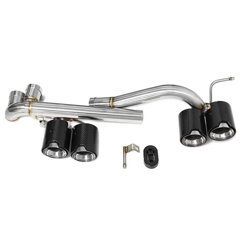 Endrohrblenden Quad-Auto-Auspuffrohr Für M3 Für M4 E90 E92 E93 320i 325i Geändert Stoßstange Auspuffspitze Schalldämpfer Auspuffanlage Auto Auspuffblende(Carbon B) von YSQIFBABD