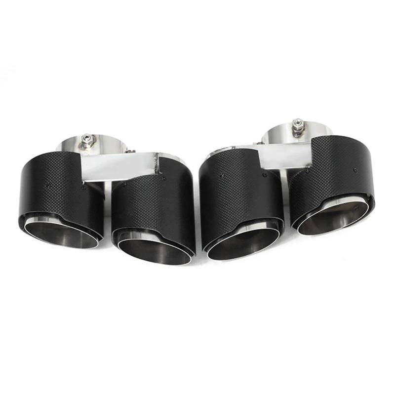 Endrohrblenden Quad Carbon Fiber Auspuffblende Auspuffblende Für X5 G05 X6 G06 X7 G07 2019+ Endrohr Auspuffblende Auto Auspuffblende(Carbon D) von YSQIFBABD
