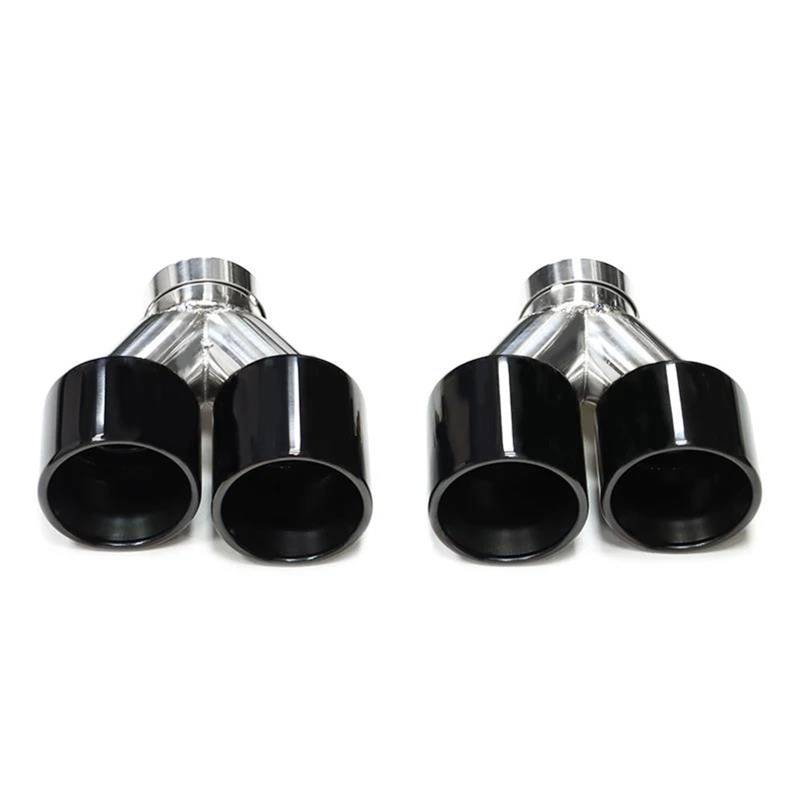 Endrohrblenden Quad Carbon Fiber Auspuffblende Für F10 F11 535d 535i 640i 640d Bis Für G30 G31 Auto Auspuffanlage Düse Endrohr Auto Auspuffblende(Schwarz) von YSQIFBABD