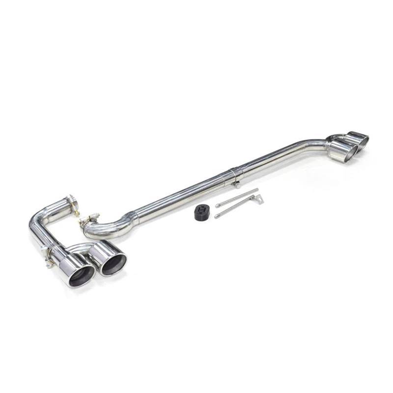 Endrohrblenden Schalldämpfer-Endrohr-Auspuffanlage Für X3 X4 F25 F26 2012–2017 Upgrade-Endrohrspitze Aus Kohlefaser Mit Vier Ausgängen Auto Auspuffblende(B Silver) von YSQIFBABD