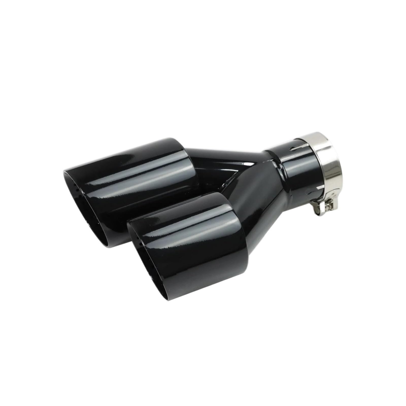Endrohrblenden Universal-Auto-Auspuffenddüsen Des Schalldämpfer-Upgrades Schwarzer Edelstahl-Auspuff Racing Doppel-Auspuffspitzen Auto Auspuffblende(Left other size) von YSQIFBABD