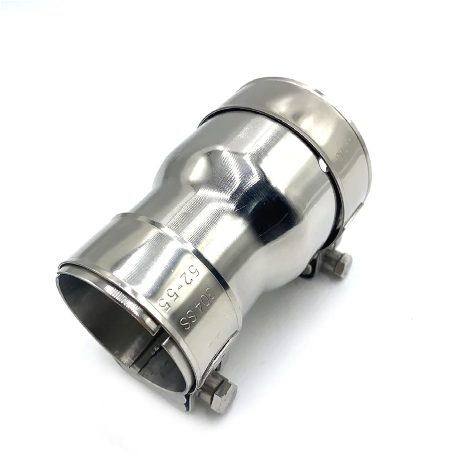 Endrohrblenden Universal Auto Motorrad Zubehör Edelstahl Auspuffrohr Reduzieradapter Auspuff Pipeline Geschweißtes Rohr Auto Auspuffblende(54MM-54MM) von YSQIFBABD