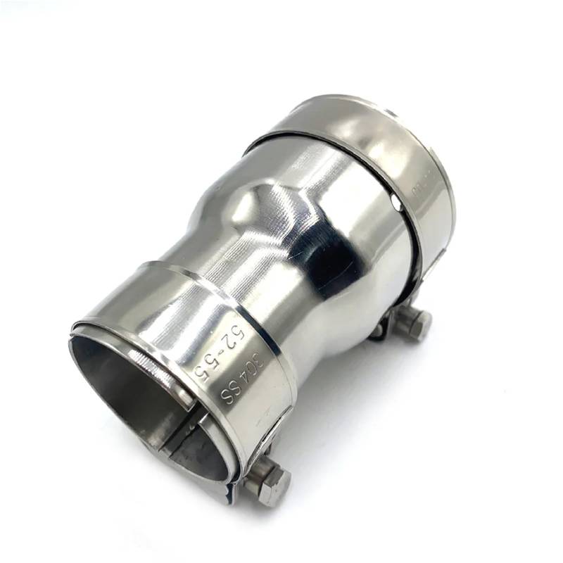 Endrohrblenden Universal Auto Motorrad Zubehör Edelstahl Auspuffrohr Reduzieradapter Auspuff Pipeline Geschweißtes Rohr Auto Auspuffblende(54MM-54MM) von YSQIFBABD