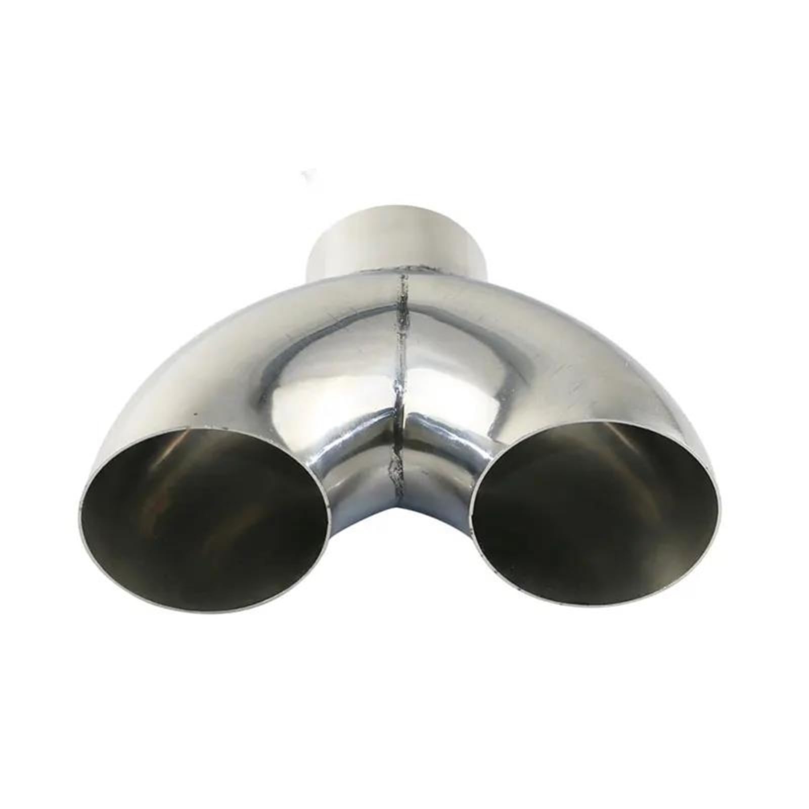 Endrohrblenden Universal Edelstahl 201 Autoauspuff Y-Rohr 51 Mm Bis 63 Mm Konverter Modifizierter Schalldämpfer Y-Form Verbindungsrohr Auto Auspuffblende(63mm) von YSQIFBABD