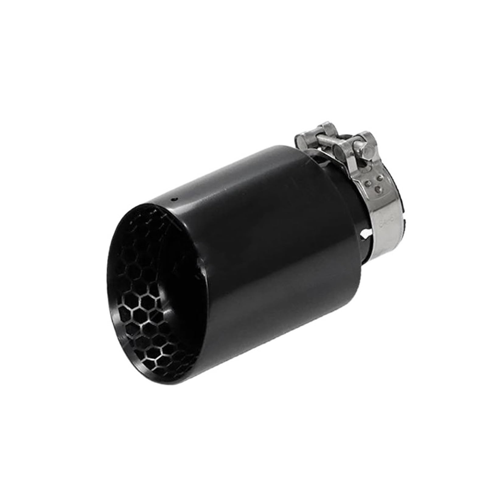 Endrohrblenden Upgrade-Auspuffblende Autozubehör Waben-Mattschwarz Edelstahl-Schalldämpfer Für Golf Für GTI Für MK7 Endrohre Ändern Auto Auspuffblende(Left ID60-OD101) von YSQIFBABD
