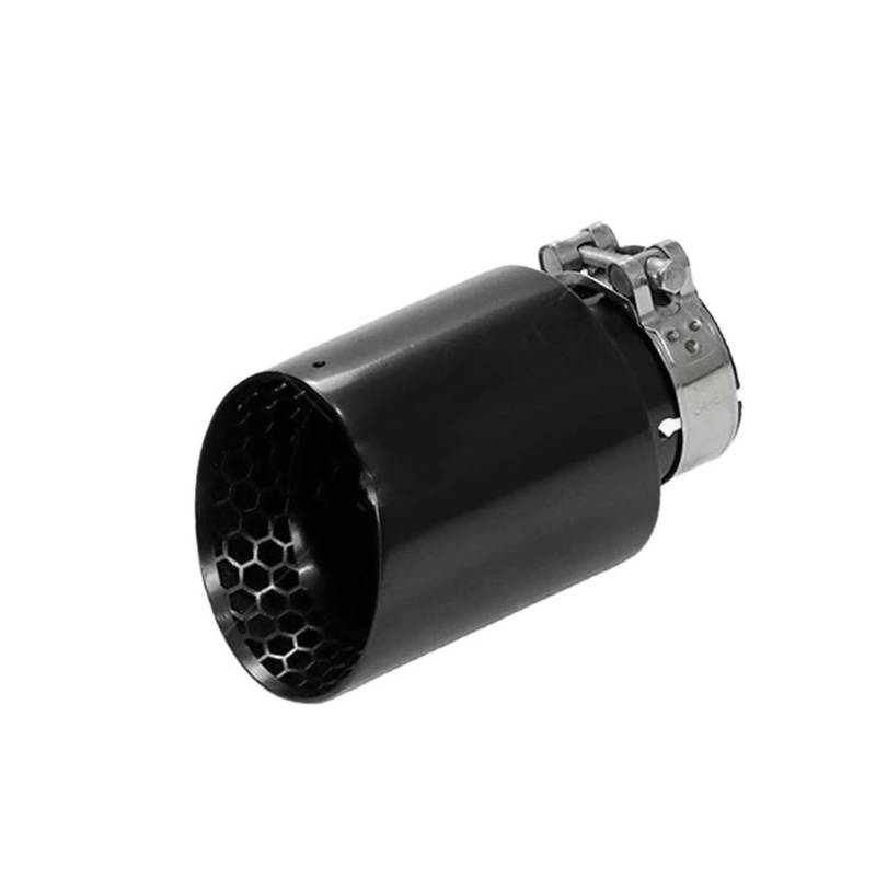 Endrohrblenden Upgrade-Auspuffblende Autozubehör Waben-Mattschwarz Edelstahl-Schalldämpfer Für Golf Für GTI Für MK7 Endrohre Ändern Auto Auspuffblende(Left ID60-OD101) von YSQIFBABD