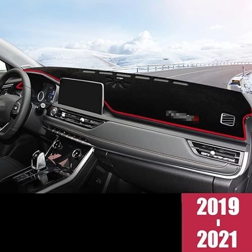 Für Chery Für Tiggo 8 Pro 2019 2020 2021 2022 Auto Vermeidung Pad Instrumentenplattform Schreibtisch Abdeckung Matte Teppiche Anti-Schmutz Sunshade(Rot) von YSQIFBABD