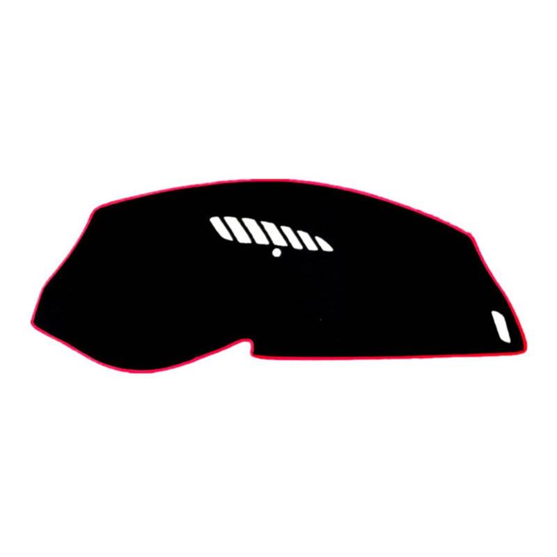 Für Citroen C5 2008 2009 2010 2011 2012 2013 2014-2017 Auto Abdeckung Matte Pad Dash Sonnenschutz Instrument Teppich Zubehör Anti-Schmutz Sunshade(Red Edge) von YSQIFBABD