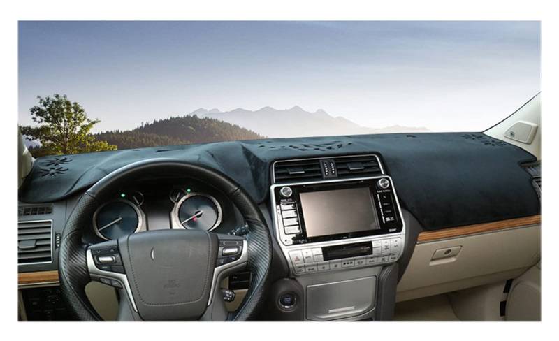 Für Für Land Cruiser Für Prado 150 2019 2020 Auto Matte Abdeckung Pad Anti-uv Sonnenschutz Instrumententafel Teppich Anti-Schmutz Sunshade(Style B) von YSQIFBABD