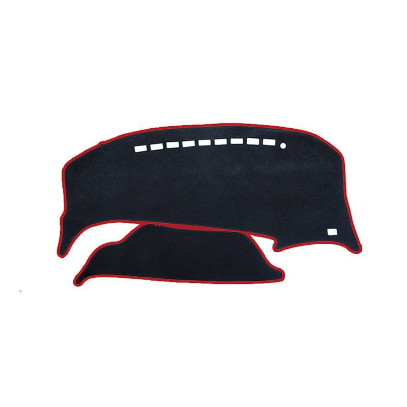 Für Für Previa 50 2006~2019 XR50 Für Estima Für Tarago 2018 Auto Dash Mat Cover Carpet Anti-Schmutz Sunshade(Red Side,Polyester) von YSQIFBABD