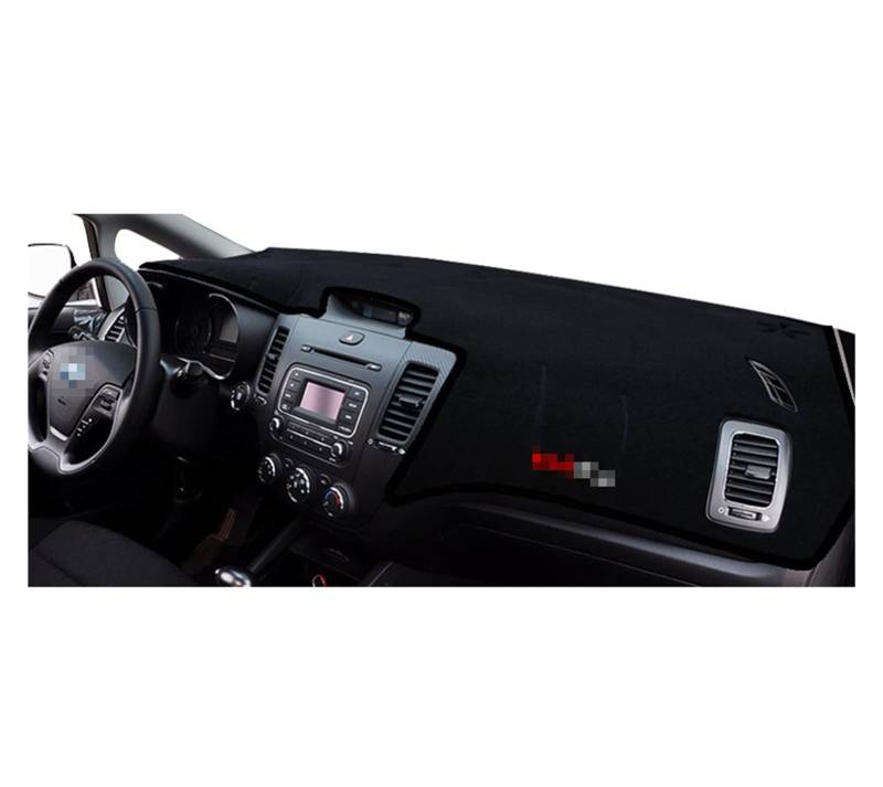 Für Kia Für K3 Für Cerato 2012–2020 2019 2018 2012 2013 2015 2016 2021 2014 Auto-Abdeckung, Sonnenschutzmatte, Isolierpolyester Anti-Schmutz Sunshade(Schwarz,2012-2018) von YSQIFBABD