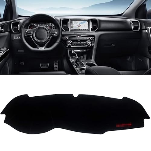 Für Kia Für Sportage 4 2016 2017-2019 2020 2021 Auto Vermeidung Pad Instrumentenplattform Schreibtisch Abdeckung Matte Teppiche Anti-Schmutz Sunshade(Black Side) von YSQIFBABD