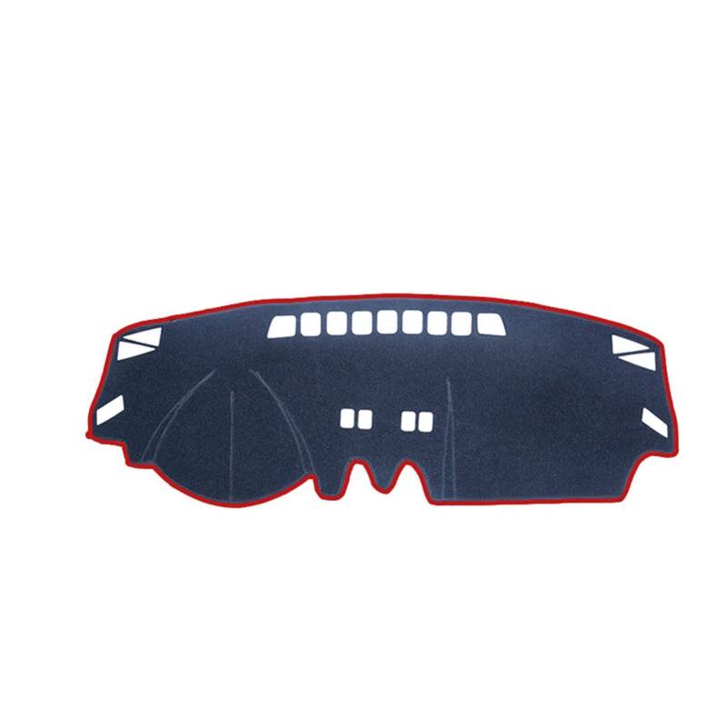 Für Nissan Für Qashqai J10 2007 2008 2009 2010 2011 2012 2013 Dashboard Mat Cover Protective Rug Pad Vermeiden Sie Leichten Teppich Anti-Schmutz Sunshade(Red Side A,Flanell) von YSQIFBABD