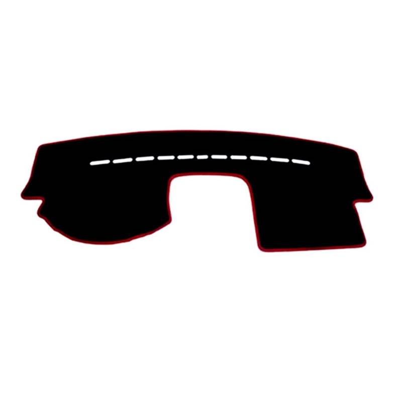 Für VW Für Polo Für Cross Für GTI 2004 2005 2006 2007 2008-2010 Auto-Abdeckungs-Matten-Auflage Sonnenschutz-Instrumenten-Teppich Anti-Schmutz Sunshade(Rot) von YSQIFBABD