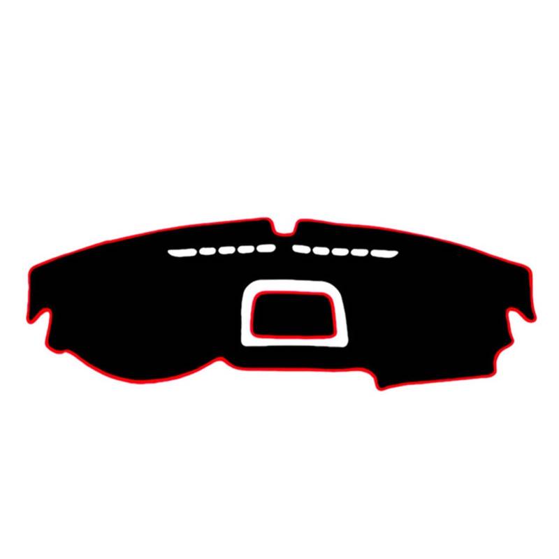 Für VW Für Tiguan 2009 2010 2011 2012 2013 2014 2015 Auto Abdeckung Matte Pad Dash Sonnenschutz Instrument Teppich Zubehör Anti-Schmutz Sunshade(Red Edge) von YSQIFBABD