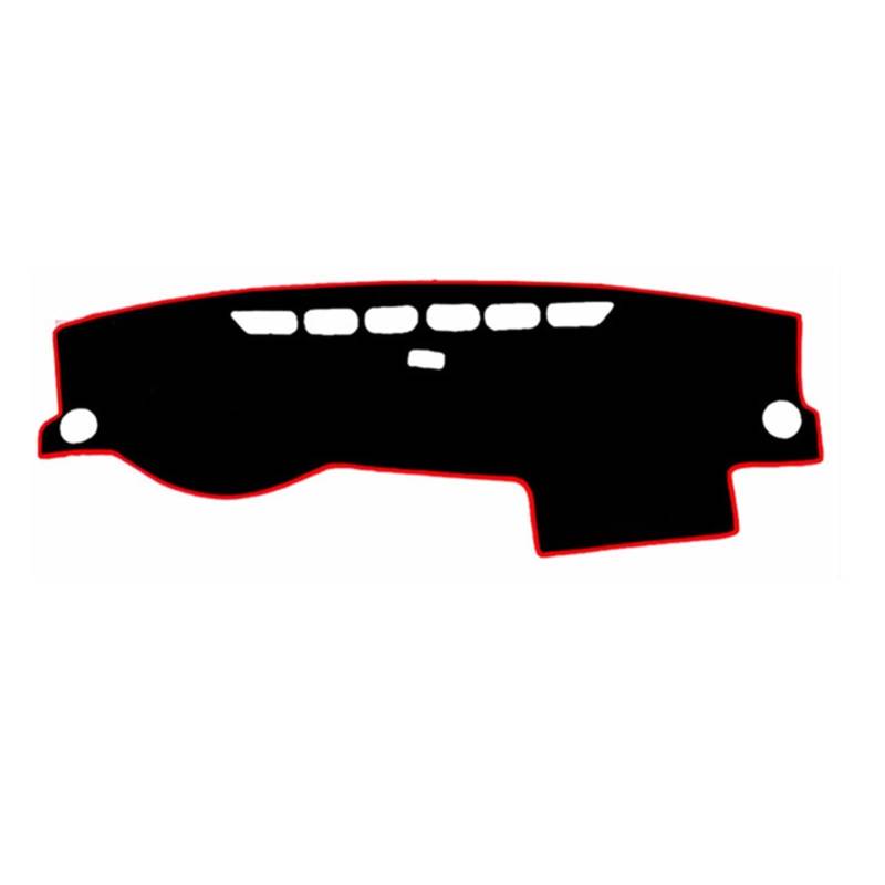 Für VW für Jetta für Vento MK6 2011-2018 -Abdeckungsmatte Pad Sonnenschutz Instrument Teppich Anti-Schmutz Sunshade(Red Edge) von YSQIFBABD
