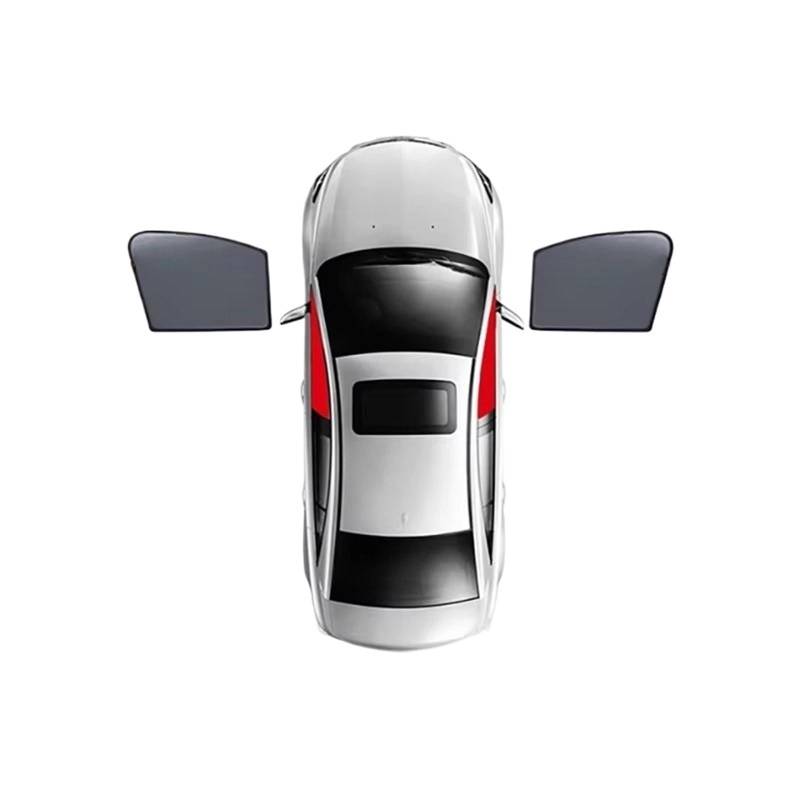 Sonnenschirm Auto Für Civic FD 8TH 2005-2011 Magnetischer Auto-Rückseiten-Baby-Fenster-Sonnenschutz-Schild Frontscheiben-Vorhang Sonnenschutz-Visier(2PCS Front) von YSQIFBABD