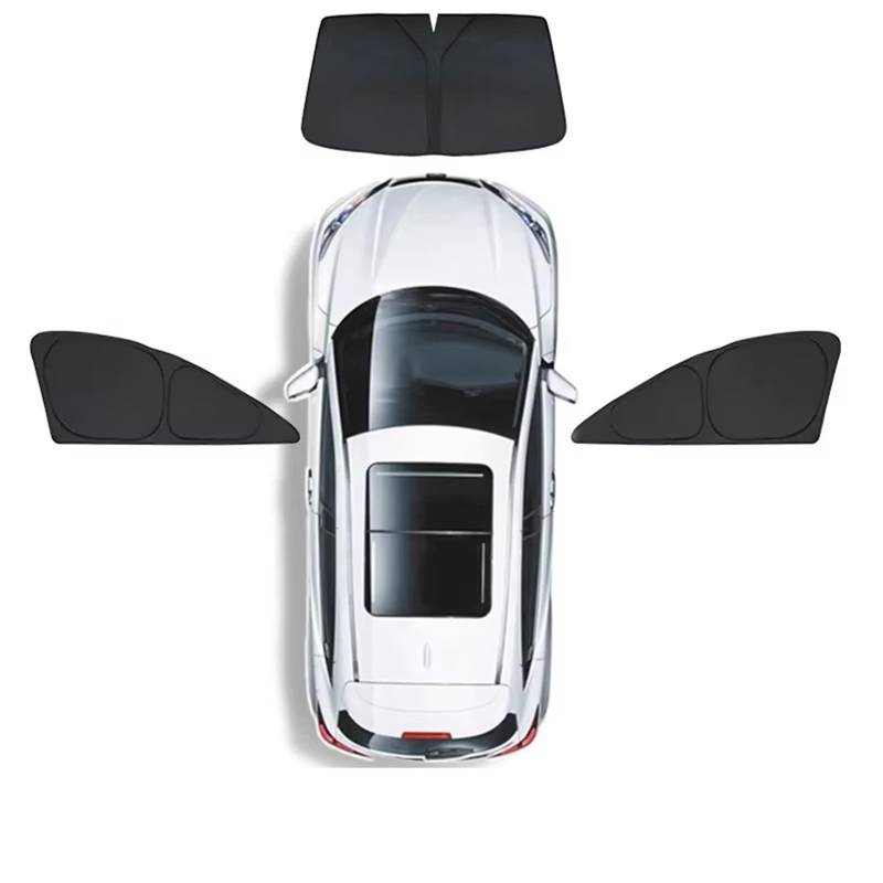 Sonnenschirm Auto Sonnenschutz Für Autofenster Schiebedach UV-Schutz Camping- Und Reisezubehör Vollständige Abdeckung Für Tesla Für Modell Y 2023 Sonnenschutz(2FR side1front 3p) von YSQIFBABD