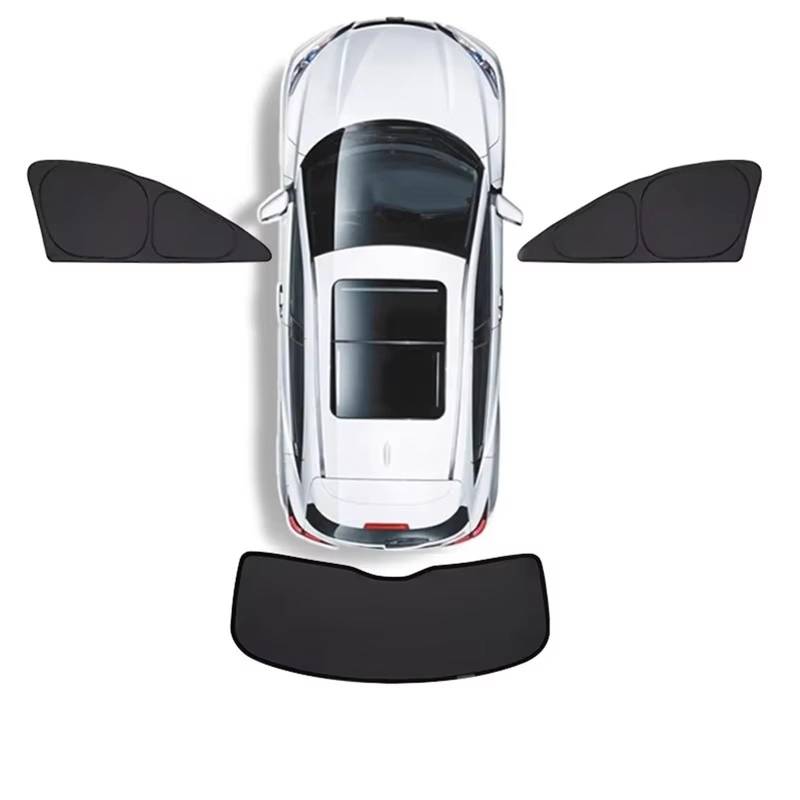 Sonnenschirm Auto Sonnenschutz Für Autofenster Schiebedach UV-Schutz Camping- Und Reisezubehör Vollständige Abdeckung Für Tesla Für Modell Y 2023 Sonnenschutz(2FR side1rear 3p) von YSQIFBABD