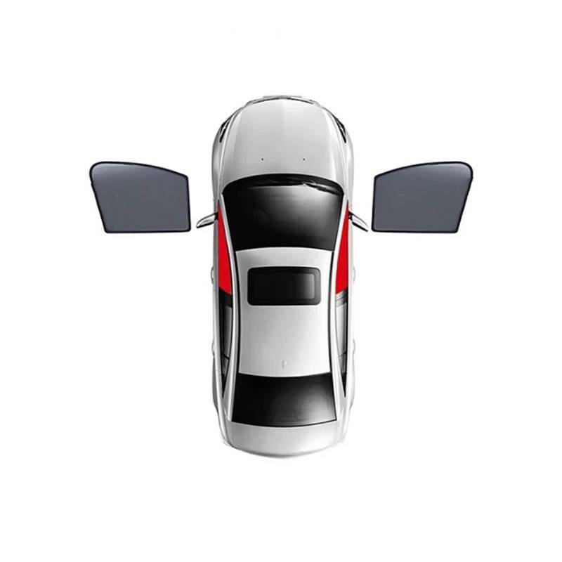 Sonnenschirm Auto Sonnenschutz Für Die Rückseite Der Fenster Für Für X3 G01 F97 IX3 2017-2024 Auto-Mesh-Kindersitz-Sonnenschutz-Visier Frontscheibenvorhangschild(2PCS Front) von YSQIFBABD