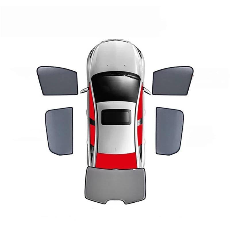 Sonnenschirm Auto Sonnenschutz Für Die Rückseite Der Fenster Für Für X3 G01 F97 IX3 2017-2024 Auto-Mesh-Kindersitz-Sonnenschutz-Visier Frontscheibenvorhangschild(5PCS Front Rear) von YSQIFBABD