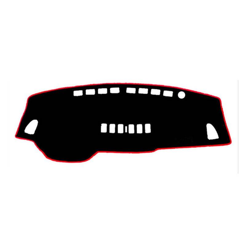 Sonnenschutz Instrument Für Nissan Für Versa Für Tiida C11 2007 2008 2009 2010 2011 Auto Abdeckung Matte Pad Teppich Zubehör Anti-Schmutz Sunshade(Red Edge) von YSQIFBABD