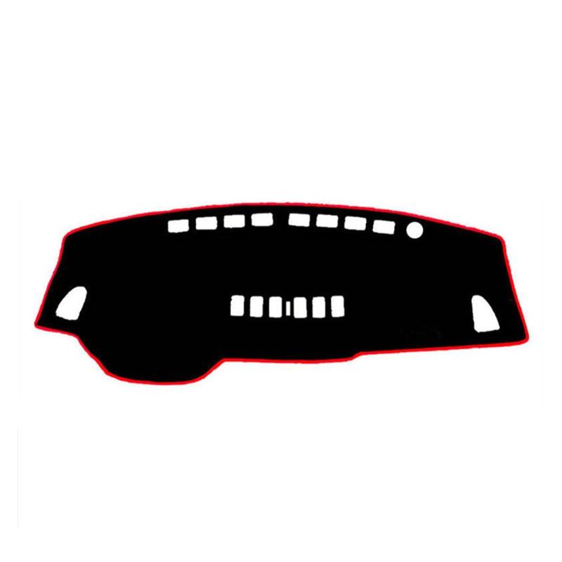 Sonnenschutz-Instrumententeppich Für Nissan Für Versa Für Tiida C11 2007 2008 2009 2010 2011 Auto-Abdeckung Mat Pad Anti-Schmutz Sunshade(Black Edge) von YSQIFBABD