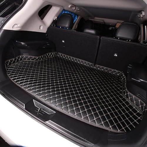 Autozubehör Kofferraummatten Für Mazda Für CX5 2017-2021 Dreidimensionales Kantendesign Autoinnenraum Wasserdichtes Lederstyling Kofferraum(Schwarz) von YSQOFD